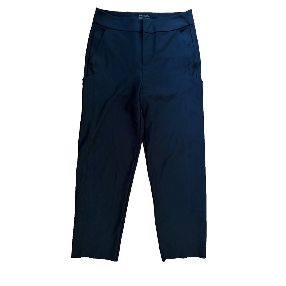 Athleta‎ Women's Size 6 Black Stellar Straight Crop Pants